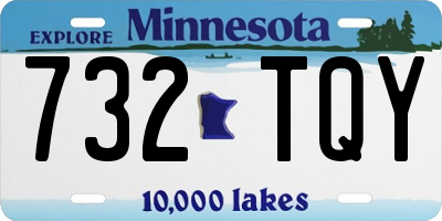 MN license plate 732TQY