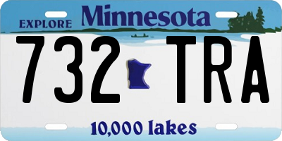 MN license plate 732TRA