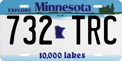 MN license plate 732TRC