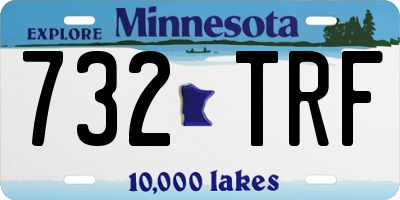 MN license plate 732TRF