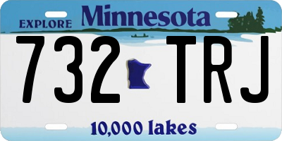 MN license plate 732TRJ