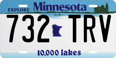 MN license plate 732TRV
