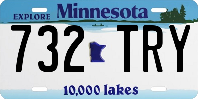 MN license plate 732TRY
