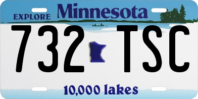 MN license plate 732TSC