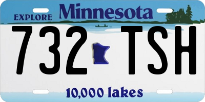 MN license plate 732TSH