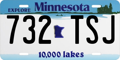 MN license plate 732TSJ