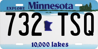 MN license plate 732TSQ