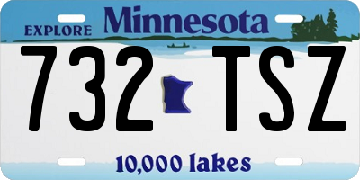 MN license plate 732TSZ