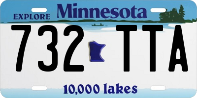MN license plate 732TTA