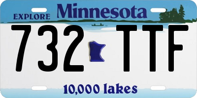 MN license plate 732TTF