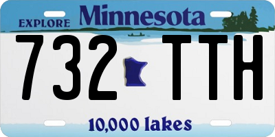 MN license plate 732TTH