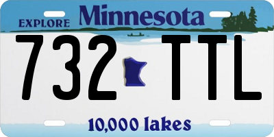 MN license plate 732TTL