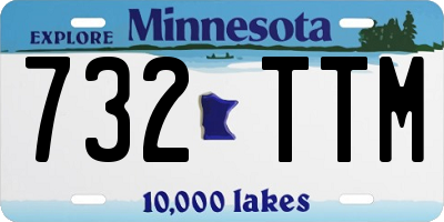 MN license plate 732TTM