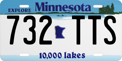 MN license plate 732TTS