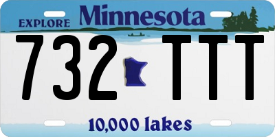 MN license plate 732TTT