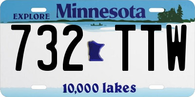 MN license plate 732TTW