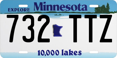 MN license plate 732TTZ