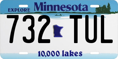 MN license plate 732TUL