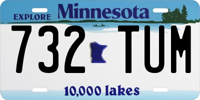 MN license plate 732TUM