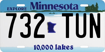 MN license plate 732TUN