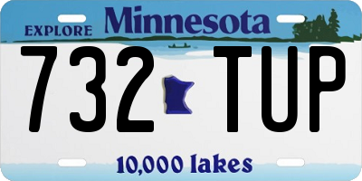 MN license plate 732TUP