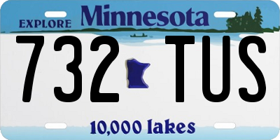 MN license plate 732TUS