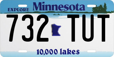 MN license plate 732TUT