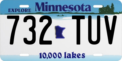 MN license plate 732TUV