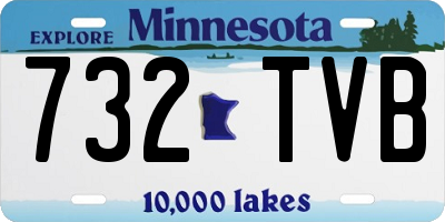 MN license plate 732TVB