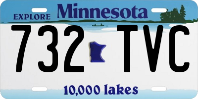 MN license plate 732TVC