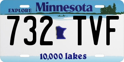 MN license plate 732TVF