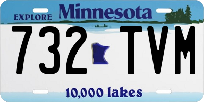 MN license plate 732TVM