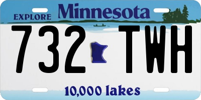 MN license plate 732TWH