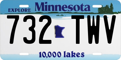 MN license plate 732TWV