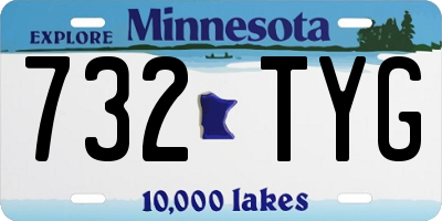 MN license plate 732TYG