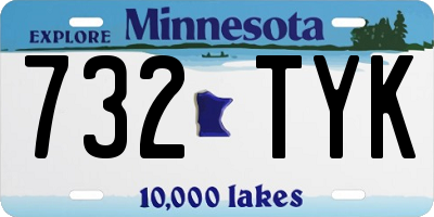 MN license plate 732TYK