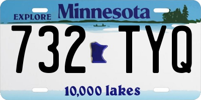 MN license plate 732TYQ