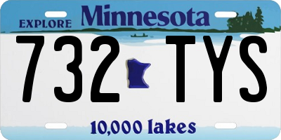 MN license plate 732TYS