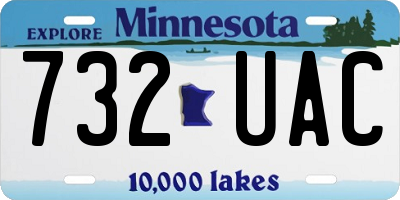MN license plate 732UAC