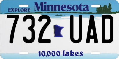 MN license plate 732UAD