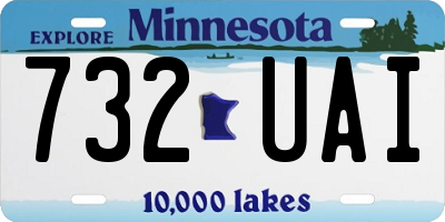 MN license plate 732UAI