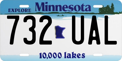 MN license plate 732UAL
