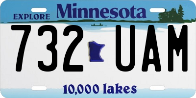MN license plate 732UAM