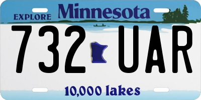 MN license plate 732UAR