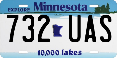 MN license plate 732UAS