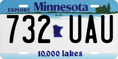 MN license plate 732UAU