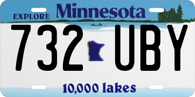 MN license plate 732UBY