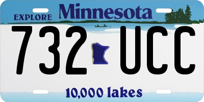 MN license plate 732UCC