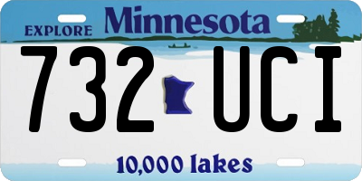 MN license plate 732UCI