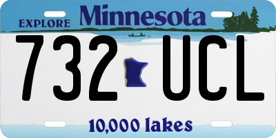 MN license plate 732UCL